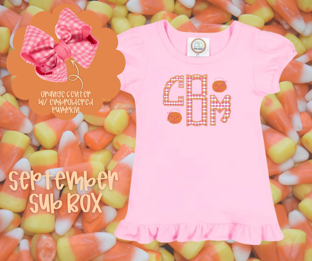 Monthly Tee & Bow Box - September
